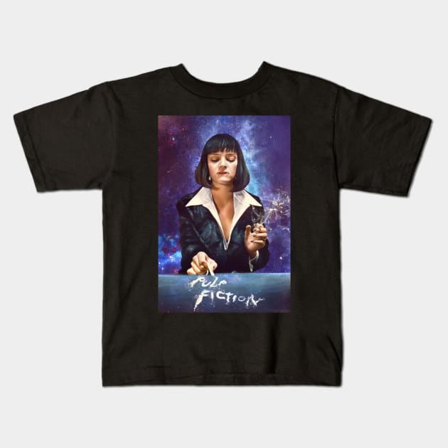 Mia Wallace Pulp Fiction Kids T-Shirt by asmokian